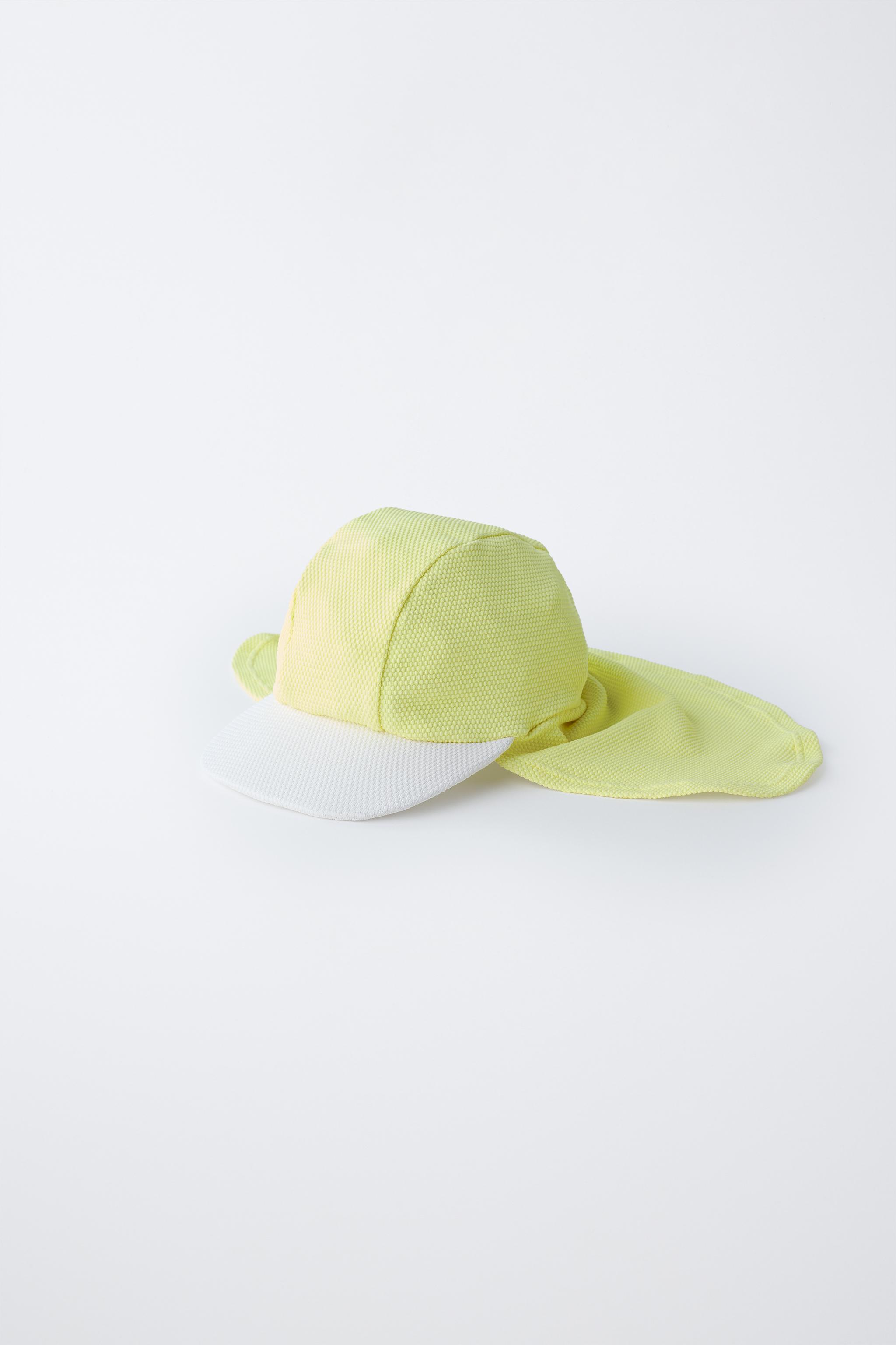 SWIM HAT WITH NECK FLAP